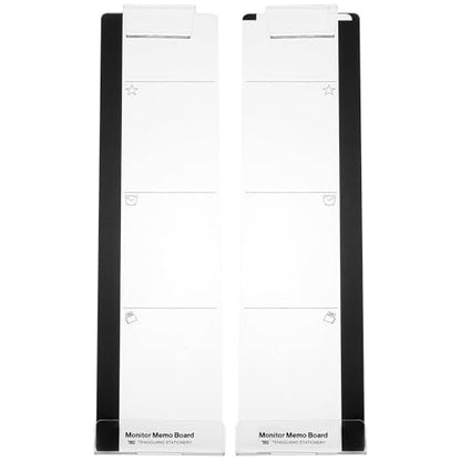Holibanna 2Pcs Transparent Memo Boards with Phone Holders Convenient Computer Accessories for Office Home and Desktop Use Lightweight Design for Easy Viewing and Hands Phone