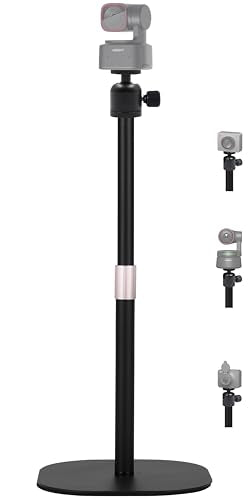 Heavy-Duty Webcam Stand, 18-inch Tabletop Webcam Tripod Holder Compatible with OBSBOT Tiny 3 / Tiny 3 Lite/Tiny 2/ Tiny SE/Meet 2 / Meet SE/Meet/Tail Air/Tail 2 Webcams
