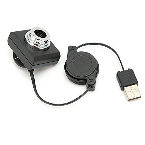Pomya 480P Webcam with Automatic White Balance, USB 2.0 High Resolution Wired Computer Camera for PC, Laptop and Desktop, Plug and Play, Webcam for Video Conferencing, Recording, Online Chatting
