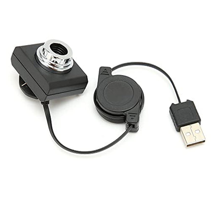 Pomya 480P Webcam with Automatic White Balance, USB 2.0 High Resolution Wired Computer Camera for PC, Laptop and Desktop, Plug and Play, Webcam for Video Conferencing, Recording, Online Chatting