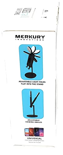 Merkury Innovations Video Call Light Stand - Desktop Phone Stand with Light and Charger Dock