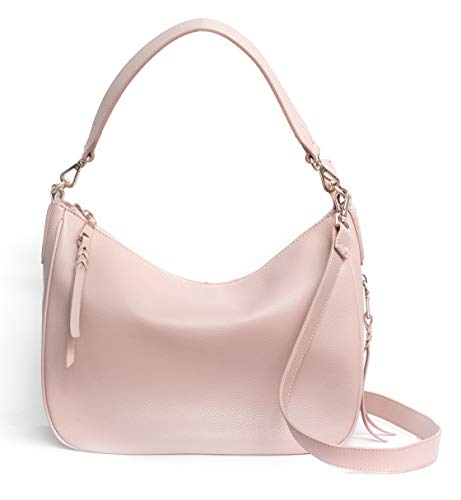 Meliae Camera Bag for Women, DSLR Mirrorless Camera Purse, Leather Shoulder Crossbody Hobo Travel Tote - color: Pink