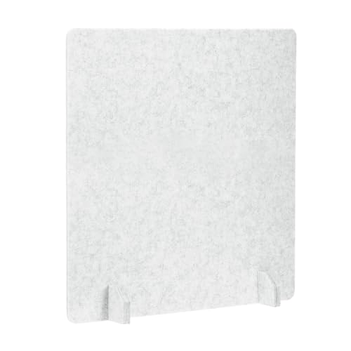 PATIKIL Desk Dividers 24" x 24", 1 Pack Desk Privacy Panel Freestanding Noise Reducing Partition Acoustic Panel with 4Pcs Support Feet for Testing Office Home Library, Light Gray Style C - color: Light Gray Style C, size: 24" x 24"
