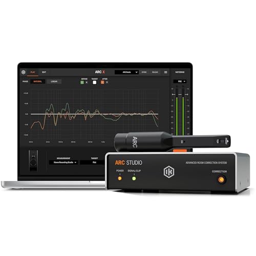 IK Multimedia ARC Studio Room Correction System with High-Precision Analysis Microphone, Advanced Room Correction Software, and Stand-Alone Correction Processor for Pro Audio - size: Arc Studio
