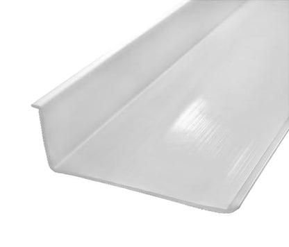 Beam Lighting Under Cabinet Light Cover Replacement | White Ribbed Acrylic Diffuser (L-Shaped, 18") - size: 18", style: L-Shaped