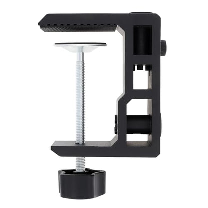 RTNLIT Heavy Duty Desk Clamp for 1/2” and 5/8" Hole Base Microphone Boom Arm, Large Metal Table Mount Mic C Clamp Fits up to 3.3" Desktop Thickness