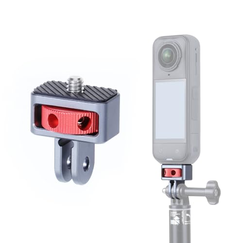 SEASKY AC01 1/4"-20 Action Camera Mount Adapter Tripod Conversion Accessory All Metal Aluminum Alloy for Insta360 X5/X4/X3/X2 for DJI OSMO 360 Gopro Max 2 Sports Camera Accessories