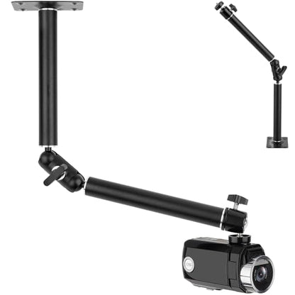 Mippko Articulating Wall Mount Camera Arm with 1/4 inch-20 Threaded Compatible with Digital/Security/Webcam/CCTV POV Camcorder/Video Light/Small Cameras,Adjustable Aluminium Alloy Arm