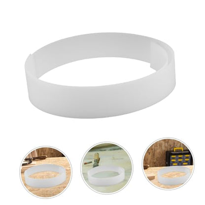 Angoily LED Light Diffuser Sheet 1220x30mm 1mm Thick Optical Scattering Panel for LED Channel Lens Replacement and Pendant Lighting, Milky White Plastic Diffuser for Cabinet and Studio