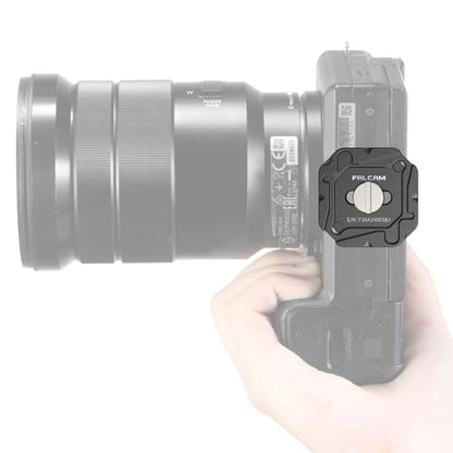 FALCAM F38 Camera Quick Release Plate Compatible with Camera Clip V3 and F38 Backpack Clip (Plate Only) - 2465 - size: F38 & QR Plate only