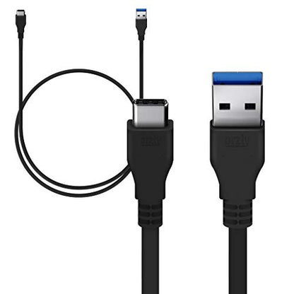 Works USB 3.0 Type-C Fast Charging and Data Cable for Canon EOS R6 Body! (18W Black 1M 3.2ft)