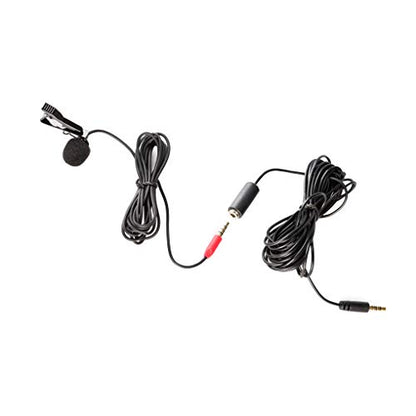 Saramonic Lavalier Clip-On Microphone for Smartphone with 4M Extension Cable Professional Video Microphone (SR-LMX1+)