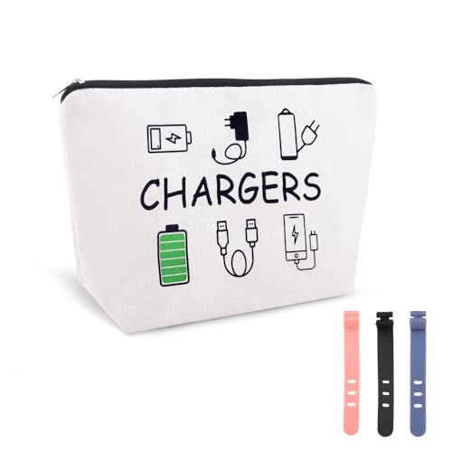 Charging Cable Organizer Bag Pouch Travel Elastic Silicone Cable Straps Cord Organizer Anti Loss Portable Earphone Plug Charger Storage Bag Data Cables Protector Cover Charge Cord Tie Wrap Protection - color: Charging Cable Organizer Bag