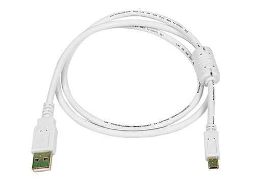 Monoprice 15-Feet USB 2.0 A Male to Mini-B 5pin Male 28/24AWG Cable with Ferrite Core (Gold Plated) (105450)