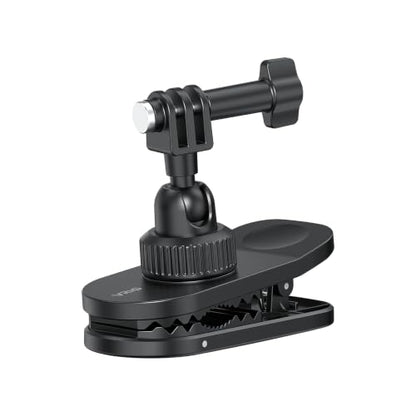 VRIG Backpack Strap Mount for Action Camera, 360 Ball Joint Backpack Shoulder Clamp Mount for Go Pro Hero 13 12 11 10 9 Black, DJI Osmo Action 6/5 Pro/ 4/3 (AC-89 Ball-Head) - size: AC-89 Ball-head
