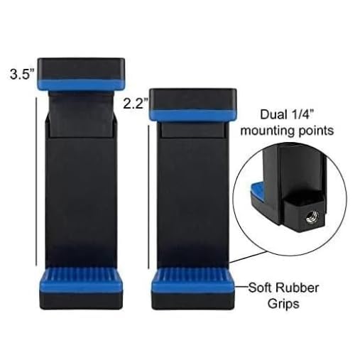 Acuvar Flexible Phone Tripod Stand, Mini Portable Smartphone Tripod with Adjustable Holder for iPhone & Android, Lightweight Tripod for Vlogging, TikTok & YouTube - style: Tripod + Smartphone Mount
