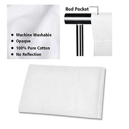 SLOW DOLPHIN Photo Video Studio 10 x12ft 100% Cotton White Muslin Backdrop with 10 x 10ft Stand Photography Background Support System Kit Clamp, Clips,Carry Bag