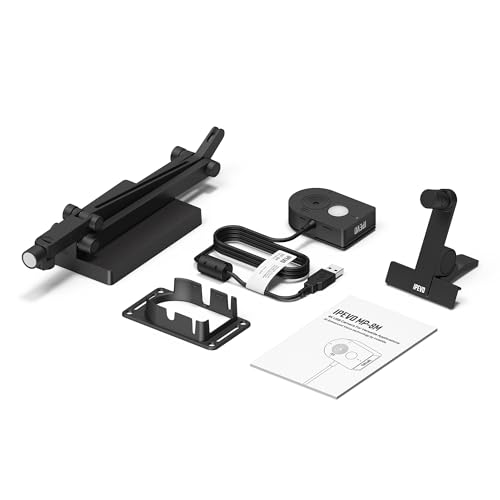 IPEVO MP-8M Multi-Purpose 4K USB 1080P Webcam, Microphone with AI Noise Reduction, Flexible mounting Options, for Video Calls, Gaming, Streaming, Conferencing, Hybrid Work, Streaming, Vlogging