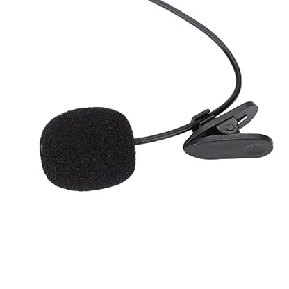 3.5mm Lavalier Microphone Hand-Free Collar Clip Mic for Video Meeting