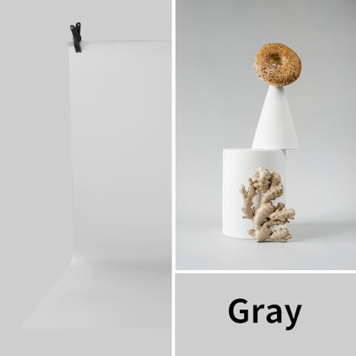 Meking 39.37x78.74 inch PVC Backdrop, Matte Grey Background for Photography Vinyl Backdrops for Product Photography,Portrait Shoots and Photo Studio - color: Matte Gray
