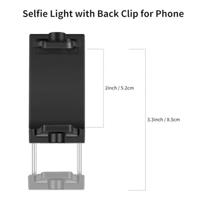 NPTCL 60 LED Portable Slefie Light, Rechargeable Lighting with Back Clip | 2200mAh Battery, CRI 97+, 3 Light Modes for Phone, iPhone Camera Webcam Laptop Photo Makeup Video Conference