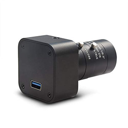 MOKOSE HD Webcam USB 3840 x 2160 Digital Industrial Camera with CS-Mount 5-50mm Telephoto Zoom Manual Lens UVC Free Drive. - color: With 5-50MM Telephoto Zoom lens )