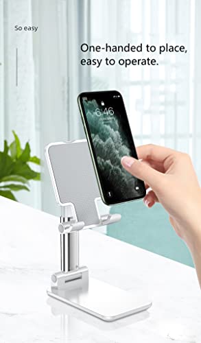 Home Phone Stand, Folding Telescopic Desktop Stand, Live Broadcast, Selfie (Black) - color: Black