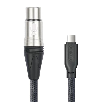 3.3FT Female XLR to USB C Micphone Cable,USB C to XLR for Dynamic Microphone iPhone 15,ipad,Notebook,Tablet - color: enhanced version, size: 3.3FT