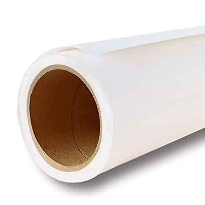 Yizhily Seamless Photo Photography Background Paper Backdrop for Photoshoot, Videos, YouTube, Livestream, 107" x36', Snow - color: Snow