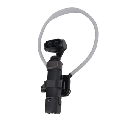 Camera Neck Strap Bracket for Insta360 Luna Ultra, First-Person Chest Strap Camera Neck Mount with Dual Cold Shoe Mount for POV/Vlog Selfie Video Recording