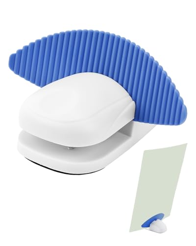 UCEC Blue Plastic Document Holder for Typing Paper Holder Stand for Desk | Non-Slip Desktop Document Holder Stand for A4 Papers, Copies, Compact Typing Stand for Office, Home, Bank & Study (1 Pack) - color: Blue