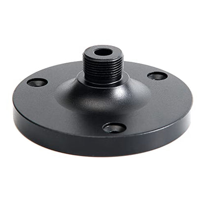 2PKS Goose neck Microphone Holder,Microphone Flange Mount,Wall Mount Microphone Stand, 5/8 Male,Ideal for Various Mounting Devices& Black - color: Black, size: Mic Stand B 2PKS