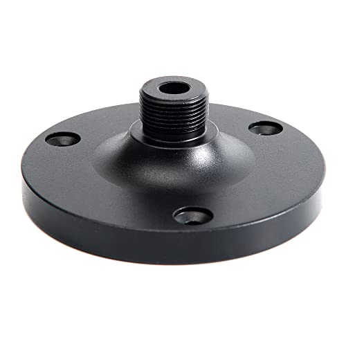 2PKS Goose neck Microphone Holder,Microphone Flange Mount,Wall Mount Microphone Stand, 5/8 Male,Ideal for Various Mounting Devices& Black - color: Black, size: Mic Stand B 2PKS