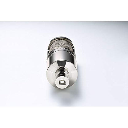 Audio-Technica AT2020USB+V Limited Edition Cardioid Condenser USB Microphone - color: Chrome, style: AT2020USB+