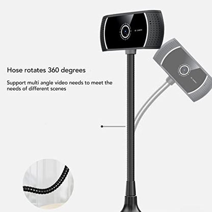 C185 HD Webcam with Noise Reduction Microphone, 720P USB Web Camera, 60 Degree Wide Angle Lens and 360 Degree Rotation for Video Conferencing Live Streaming