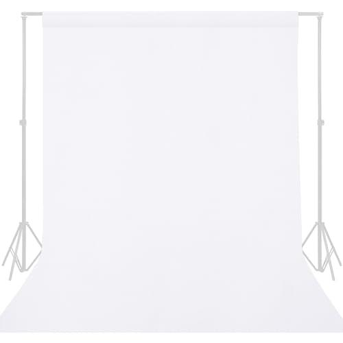 GFCC Wrinkle-Resistant White Backdrop Background for Photography Thick Photo Booth Backdrop for Photoshoot Background Screen Video Recording Parties Curtain(7.5FTX10FT) - color: White, size: 7.5ftx10ft-Unwrinkled