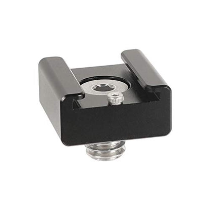 CAMVATE 3/8"-16 Cold Shoe Mount Adapter Compatible for ARRI-Locating Pin