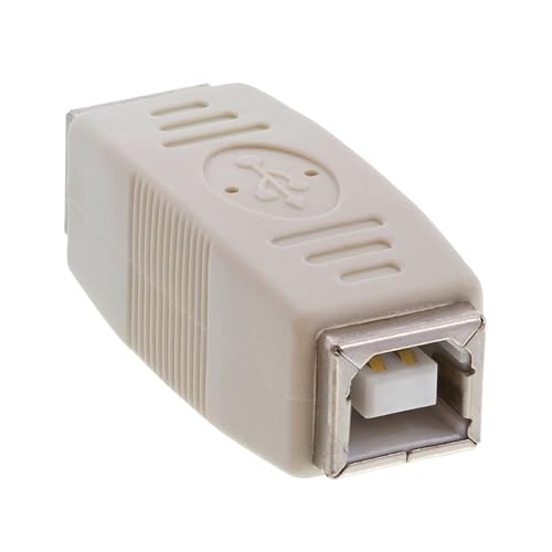 Cmple - USB B to B Adapter USB 2.0 Female to Female Coupler Jack to Jack Connector Converter for Printer Cable Scanner HDD External Hard Drive - size: Single, style: USB 2.0 B Female to B Female