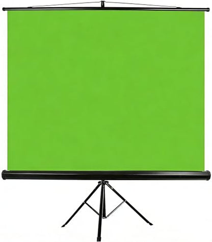 EMART 79 x 71in Green Screen Stand, Professional Chromakey Background with Auto-Locking Frame, Collapsible Portable Backdrop with Adjustable Tripod, Fast Fold Designed for Photography, Stream, Video