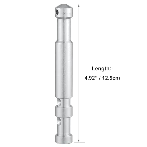 PHOCUS 4.92inch Long Double Stud 5/8" Baby Pin Attach with Super Clamp, Grip Head for Photography Lighting