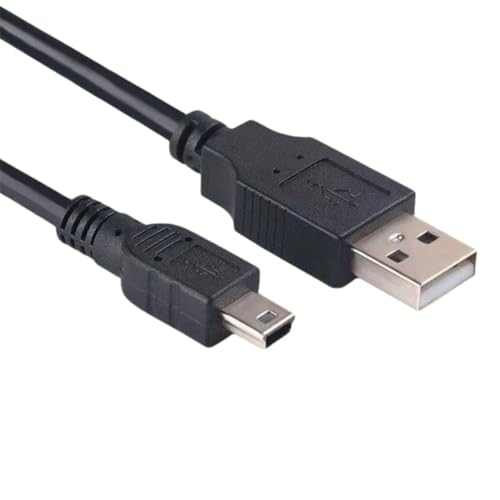 USB Data and File Transfer Cable, 10 ft, for Canon Rebel EOS T1i T2i T3 T3i T4i T5 T5i T6 T6i T6s T7i, PowerShot and Vixia Camcorders