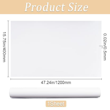 GORGECRAFT White PVC Backdrop 120x40cm/47.24x15.75inch Food Photography Background Matte Waterproof Vinyl for Product Video Photo Studio Shooting Flat Lay Cosmetics Jewelry - color: White