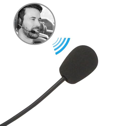 12 Pack Headset Microphone Windscreen Foam Cover Soft Comfortable and High-density Lapel Mic Covers Pop Filter Replacement Windshield for Headset Microphone