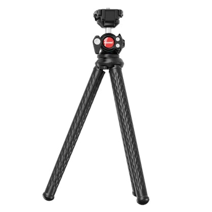 NEEWER Camera Tripod with Remote, Mini Flexible Vlog Phone Tripod Stand with Action Camera Mount Adapter, Hidden Phone Holder & Cold Shoe Compatible with iPhone Hero13 12 11 10 9, Max Load 4.4lb, TP34