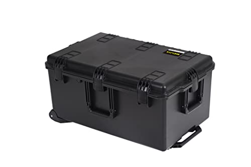 MEIJIA Premium Waterproof Rolling Hard Camera Case,Hard Protective Case with customizable fit foam and wheels,Full Protection with Light&Convenient Design,Elegant Black (31.3"X20.3"X15.5") - size: 31.3"X20.3"X15.5"
