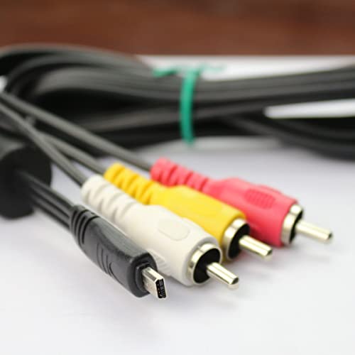 EG-CP16 AV A/V Audio Video Cable Replacement 8Pin AV 3RCA S-Video Cord Compatible with Nikon CoolPix AW100 AW110 L840 L830 L820 L810 S9100 S1200pj D7100 D3200 D3300 D5200 D5300 and More Models (3.9ft)