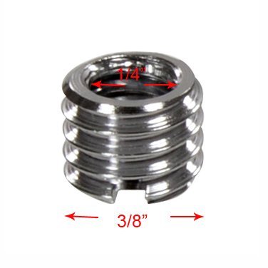 3/8" to 1/4" Tripod Ballhead Reducer Bushing Convert Screw Adapter,1/4" to 3/8" Tripod Ballhead Camera Convert Screw Adapter Mount for Tripod Monopod Ballhead Video Light Stand DSLR SLR