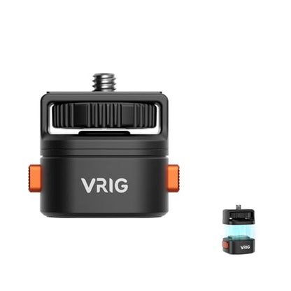 VRIG Claw Mini Quick Release Plate Tripod QR Camera Mount Adapter, Quick Setup Kit with 1/4'' Screw, for Quick Switching Between Action Cameras and Tripods/Monopods/Handles - size: 1/4 quick-release mount