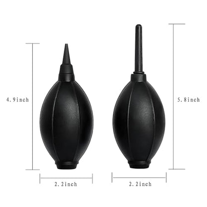 Silicone Soft Tip Manual Air Blower,Dust Cleaner for DSLR,Camera Lens,Camera Sensor,LCD,Keyboard,Watch,Coffee Machine,Cleaning Air Blower (Long+Short Nozzle) - size: Long+Short Nozzle