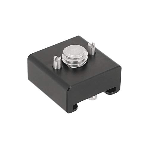 CAMVATE 3/8"-16 Cold Shoe Mount Adapter Compatible for ARRI-Locating Pin